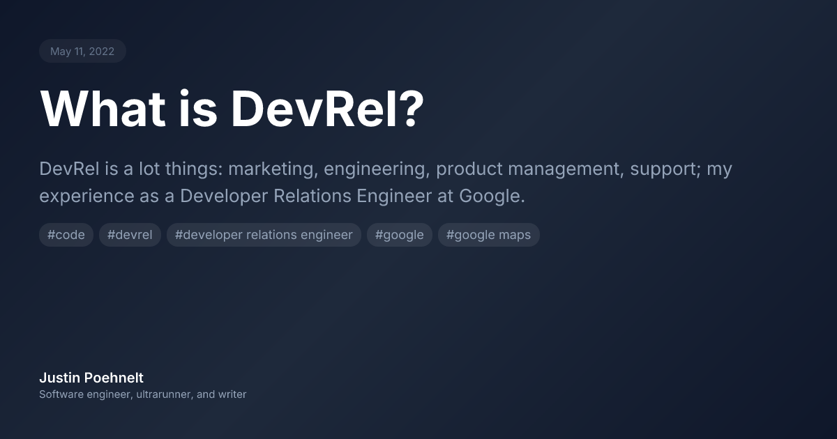 What is DevRel?
